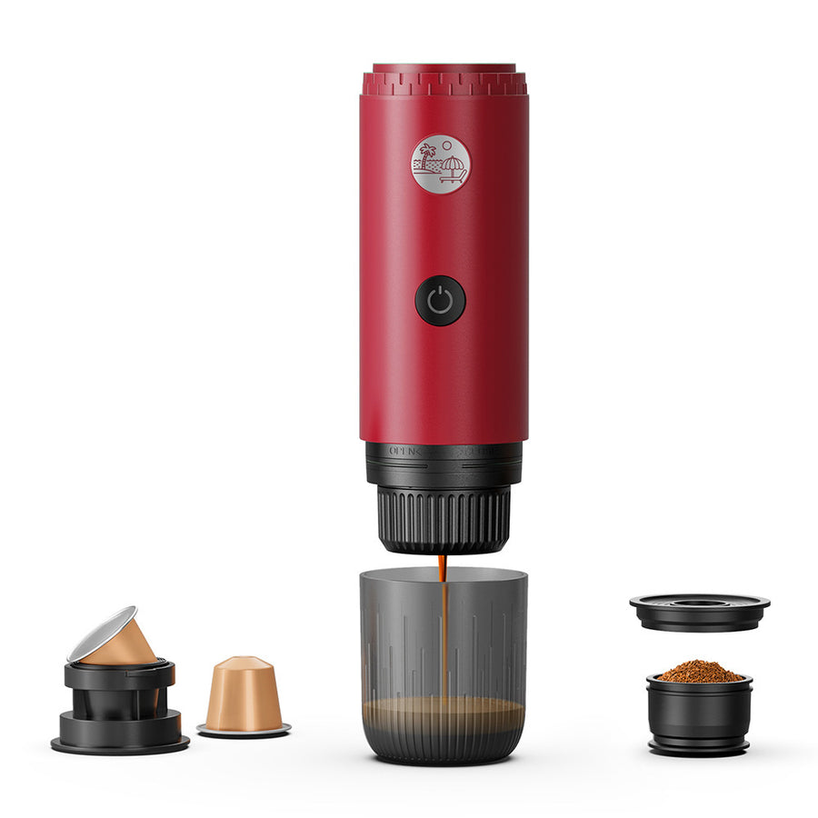 Portable capsule coffee machine