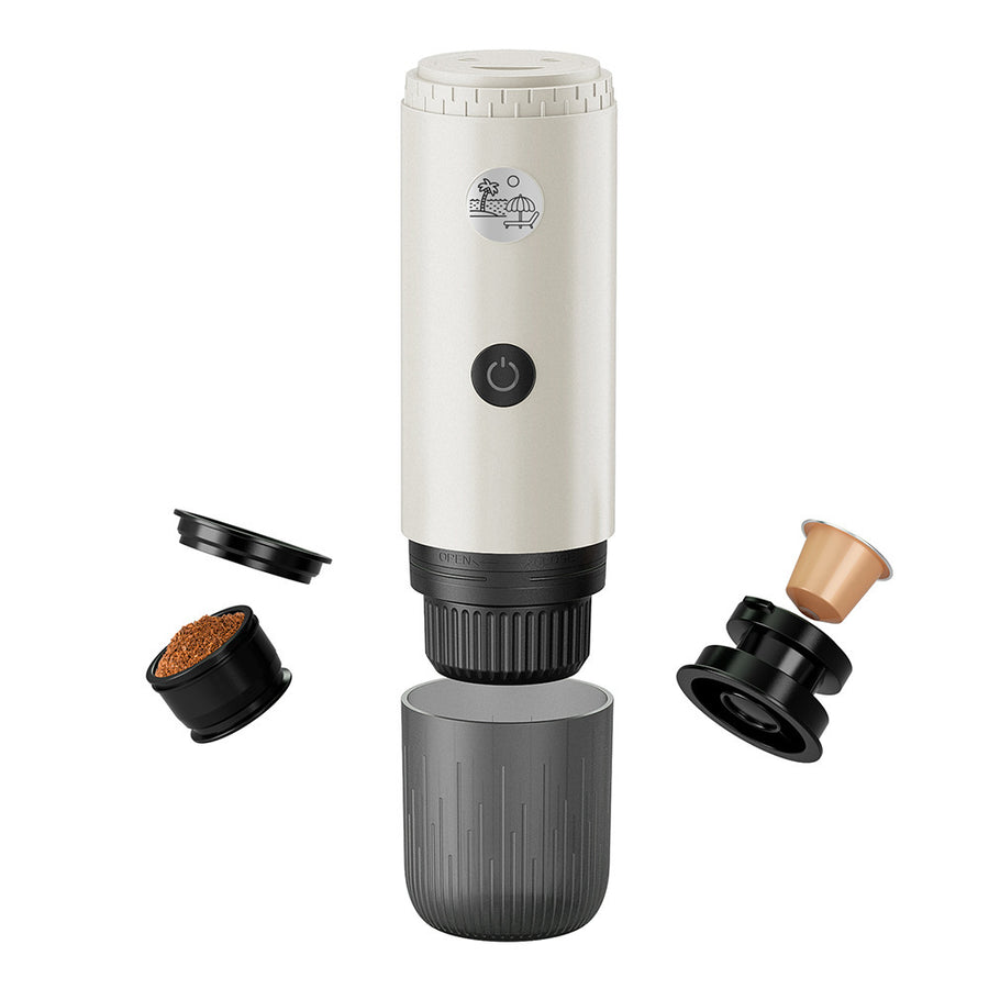 Portable capsule coffee machine